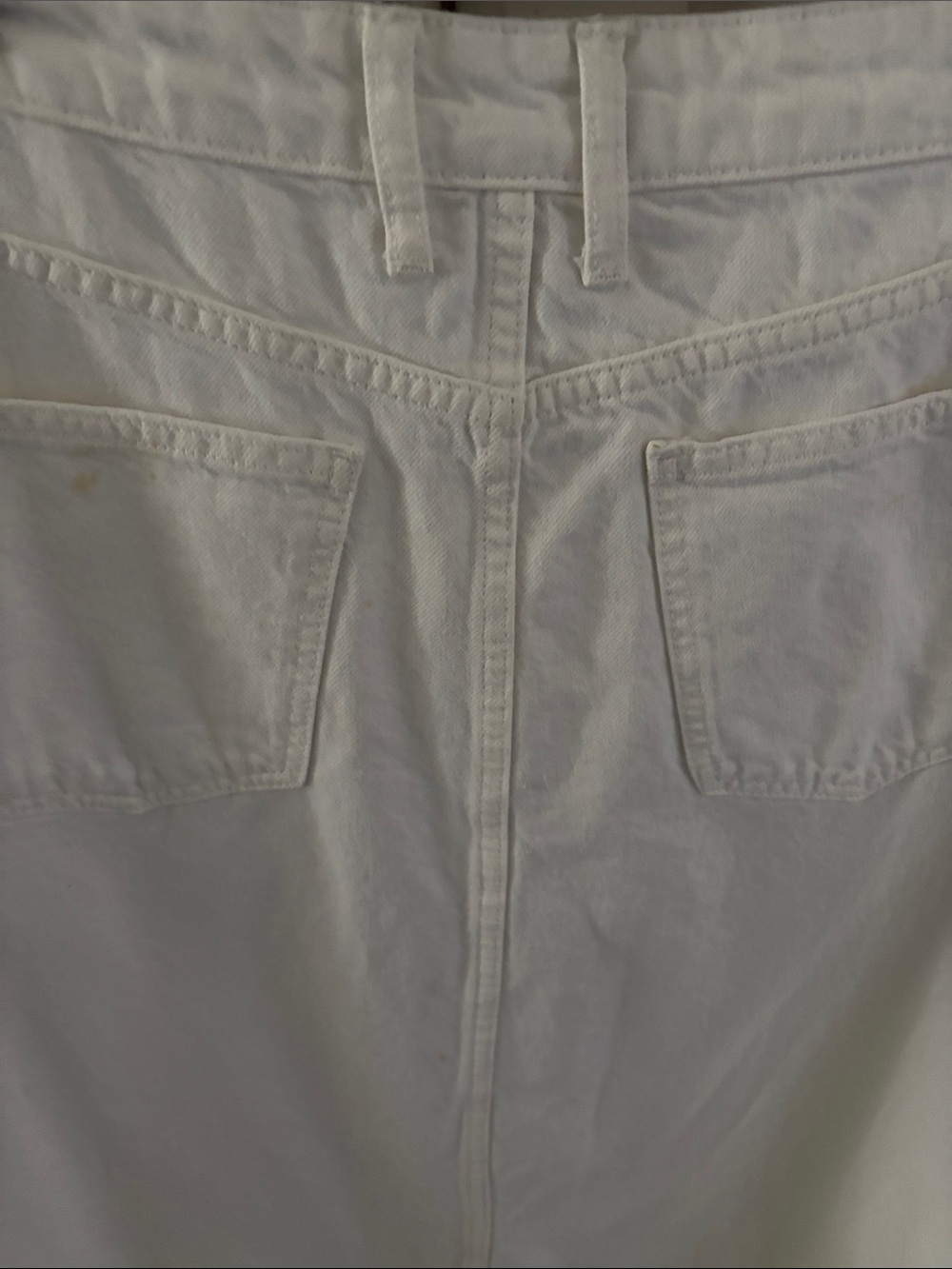 FREE PEOPLE We-The-Free White Denim Maxi Skirt, NWOT , size 8 - Picture 8 of 10